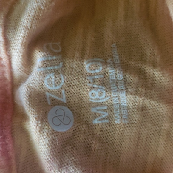 Zella girls orange tye dye size medium Tee - Picture 3 of 9